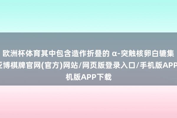 欧洲杯体育其中包含造作折叠的 α-突触核卵白辘集体-亚博棋牌官网(官方)网站/网页版登录入口/手机版APP下载