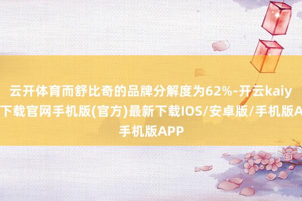 云开体育而舒比奇的品牌分解度为62%-开云kaiyun下载官